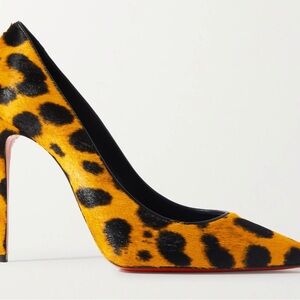 Christian Louboutin Kate 100 Spicy Pony Fur Heels